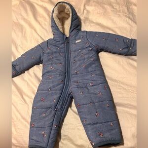 OshKosh B'gosh Blue Floral Footie